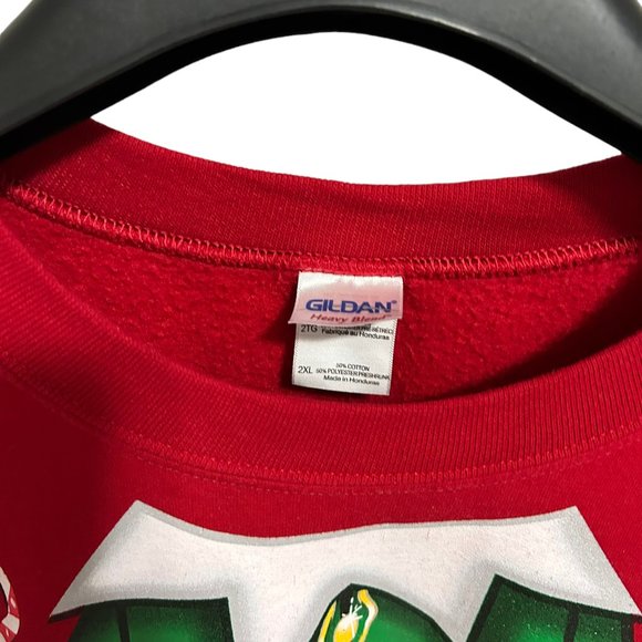 Ugly Christmas Sweater Santa’s Elf Body Unisex Size XXL Red Green - Picture 5 of 6